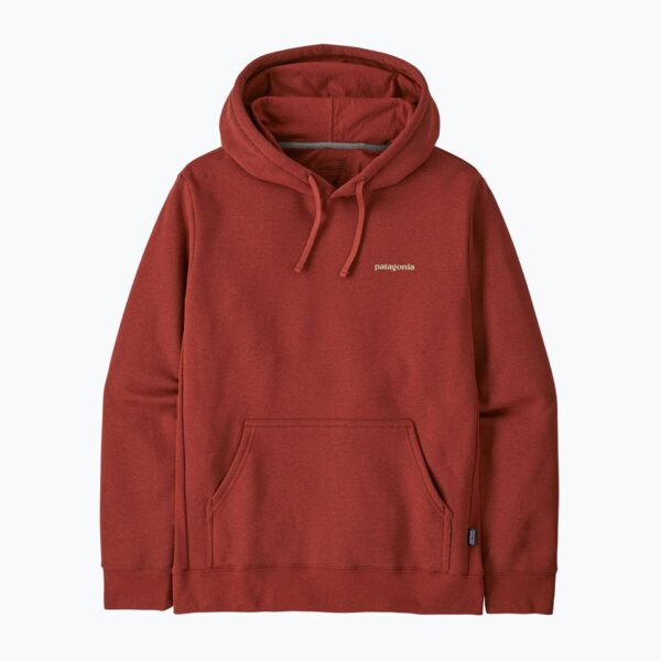Шорты Толстовка мужская Patagonia Board Logo Uprisal Hoody Rusty Red