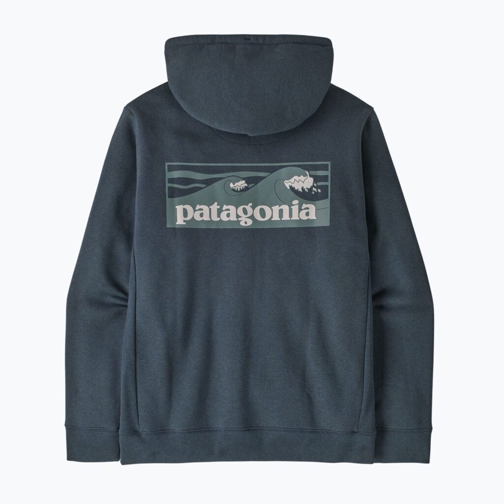 Шорты Толстовка мужская Patagonia Board Logo Uprisal Hoody Summit Blue