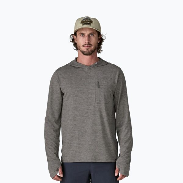 Толстовка мужская Patagonia Capilene Cool Sun Hoody forge grey/noble grey x-dye