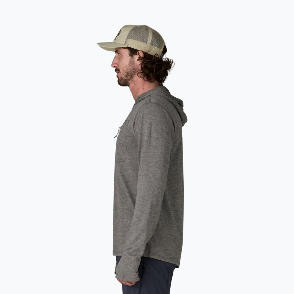 Толстовка мужская Patagonia Capilene Cool Sun Hoody forge grey/noble grey x-dye