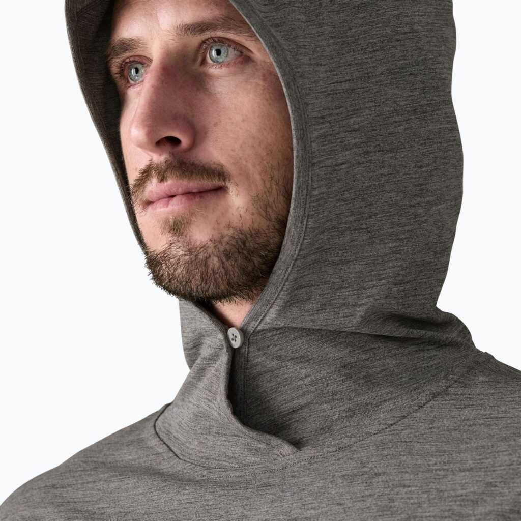 Толстовка мужская Patagonia Capilene Cool Sun Hoody forge grey/noble grey x-dye