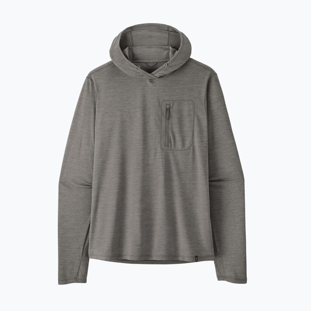 Толстовка мужская Patagonia Capilene Cool Sun Hoody forge grey/noble grey x-dye