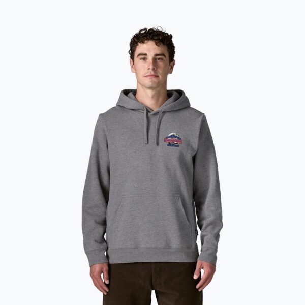 Толстовка мужская Patagonia Great Waves Uprisal Hoody gravel heather