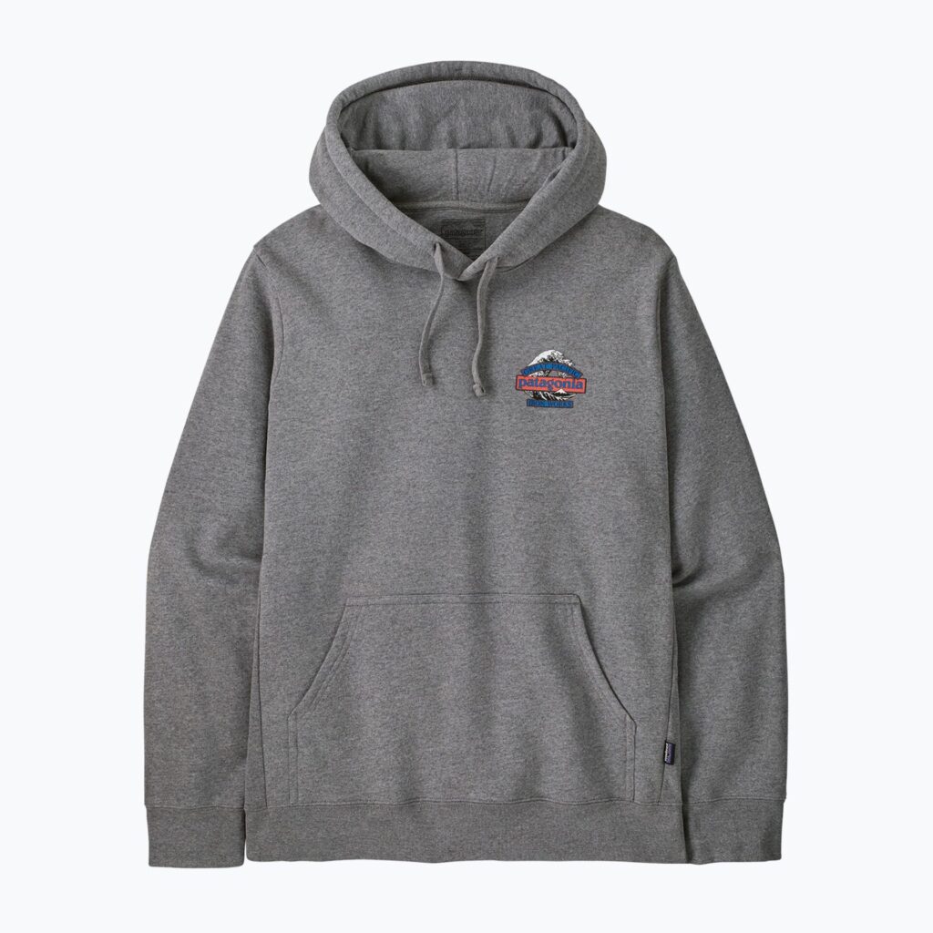 Толстовка мужская Patagonia Great Waves Uprisal Hoody gravel heather