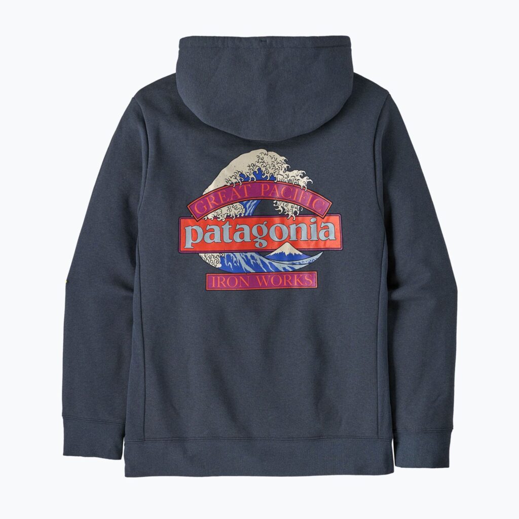 Толстовка мужская Patagonia Great Waves Uprisal Hoody Summit Blue