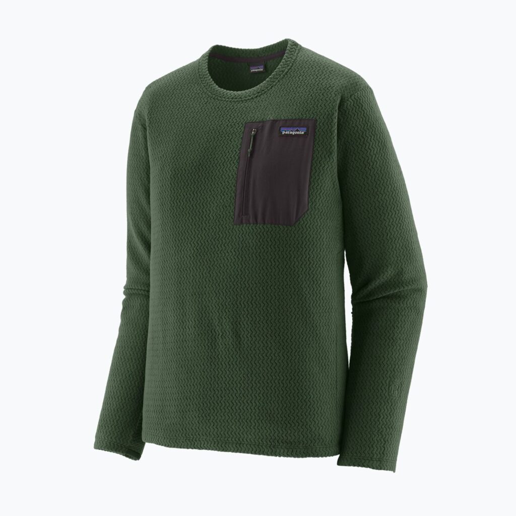 Толстовка мужская Patagonia R1 Air Crew treeline green