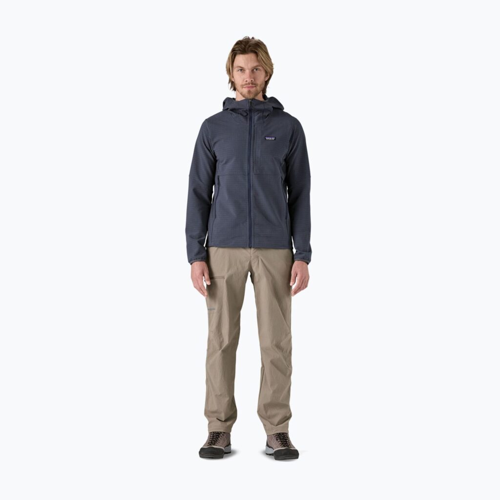 Толстовка мужская Patagonia R1 TechFace Hoody smolder blue