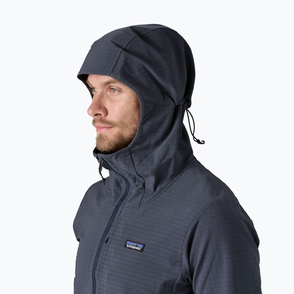 Толстовка мужская Patagonia R1 TechFace Hoody smolder blue