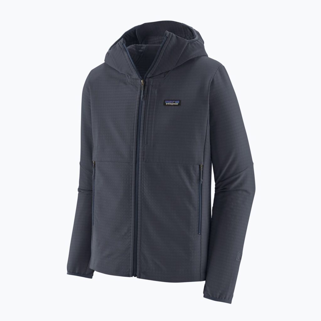 Толстовка мужская Patagonia R1 TechFace Hoody smolder blue
