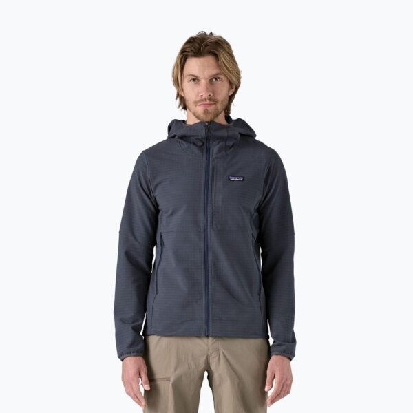 Толстовка мужская Patagonia R1 TechFace Hoody smolder blue