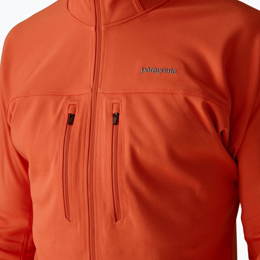 Толстовка мужская Patagonia R1 Ultralight Hoody coal orange