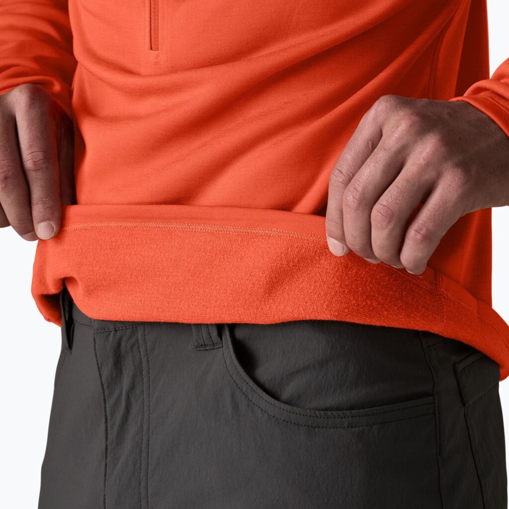Толстовка мужская Patagonia R1 Ultralight Hoody coal orange