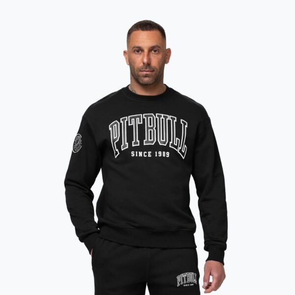 Толстовка мужская Pitbull Badger Crewneck black