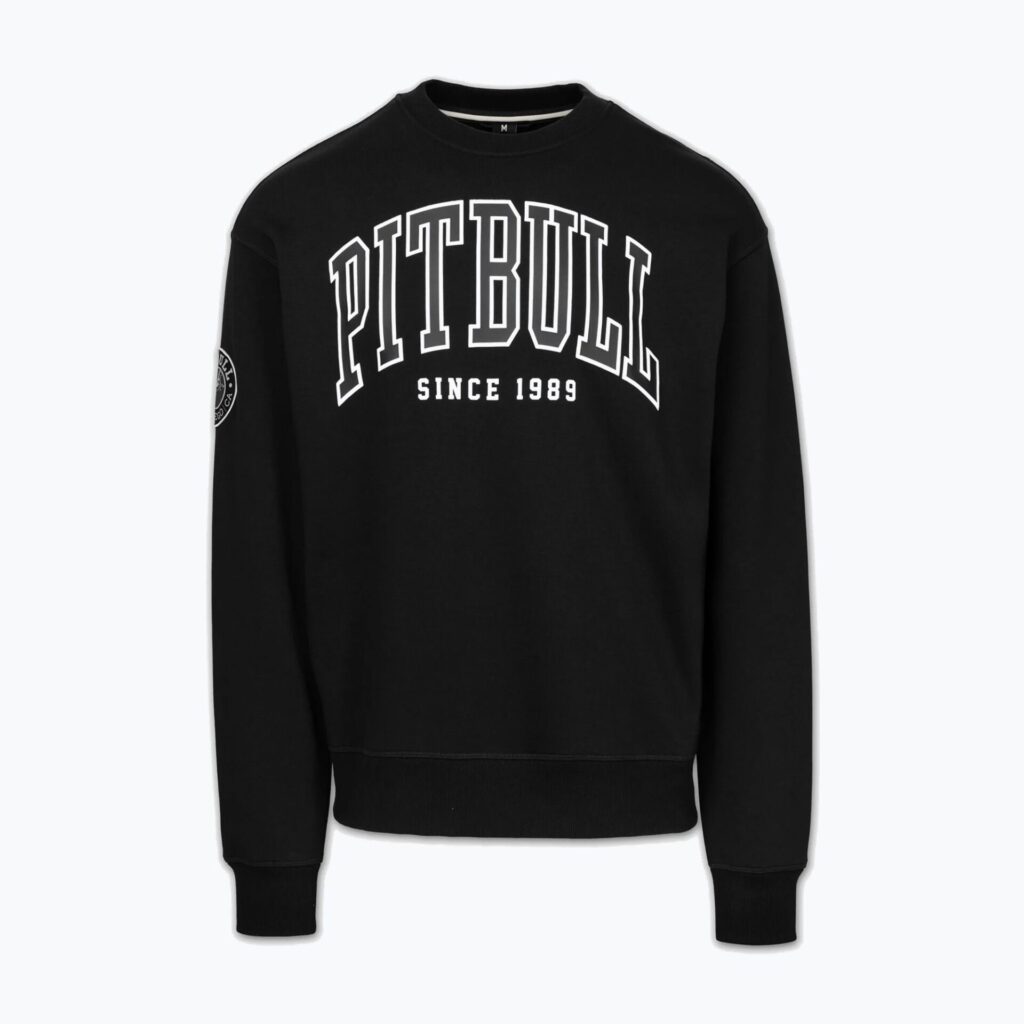 Толстовка мужская Pitbull Badger Crewneck black
