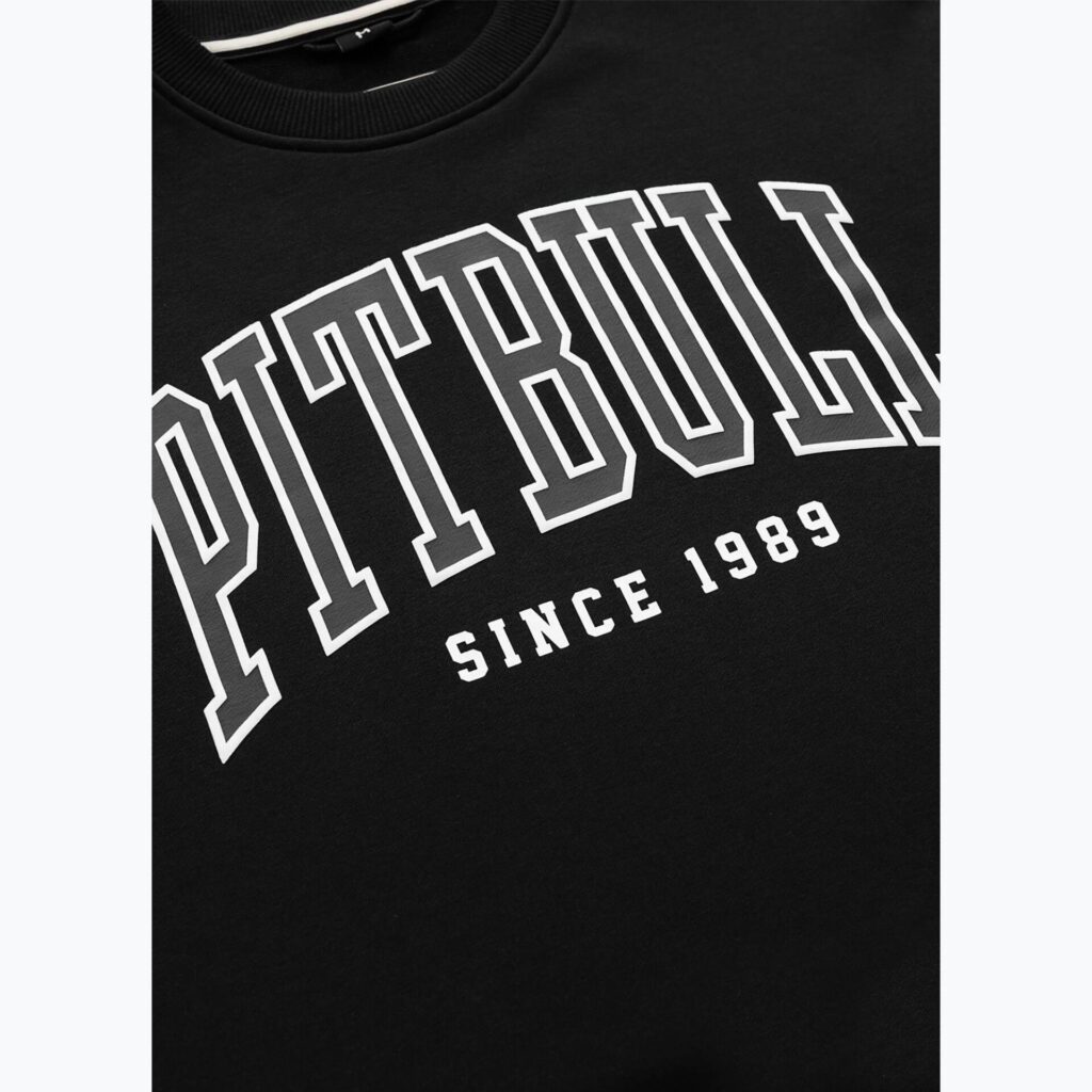 Толстовка мужская Pitbull Badger Crewneck black