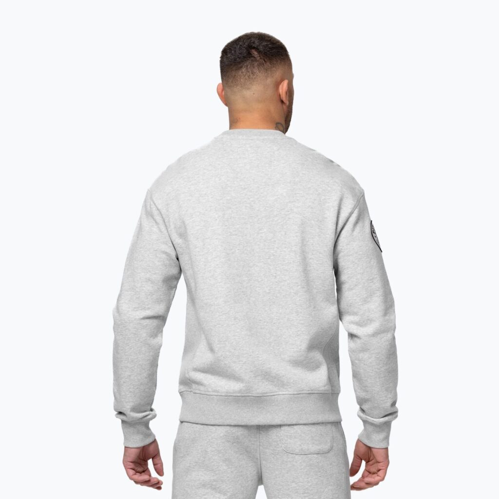 Толстовка мужская Pitbull Badger Crewneck grey/melange