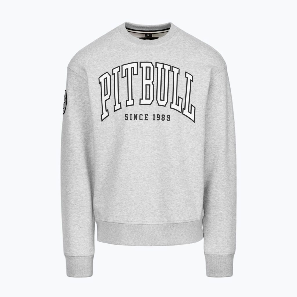 Толстовка мужская Pitbull Badger Crewneck grey/melange