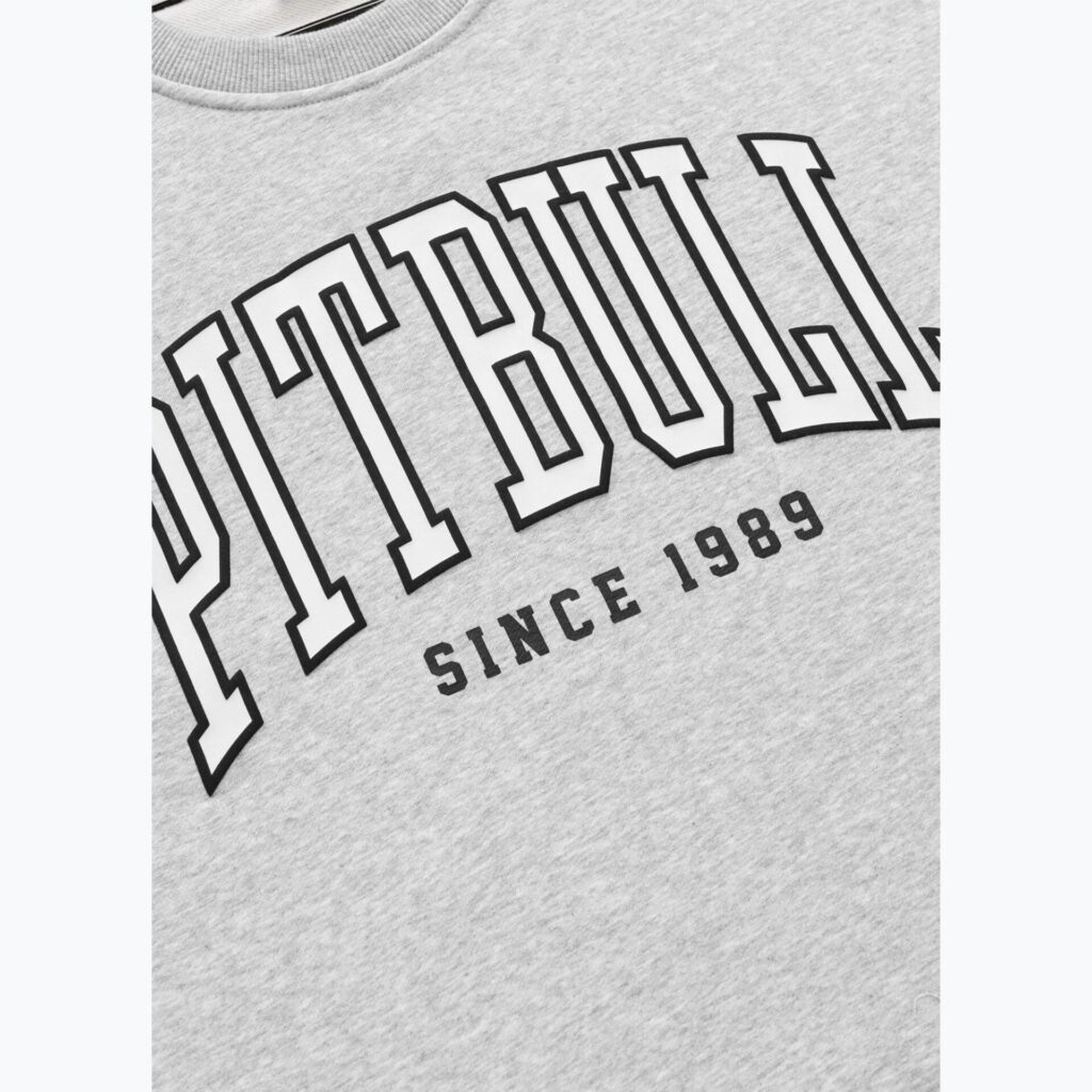 Толстовка мужская Pitbull Badger Crewneck grey/melange