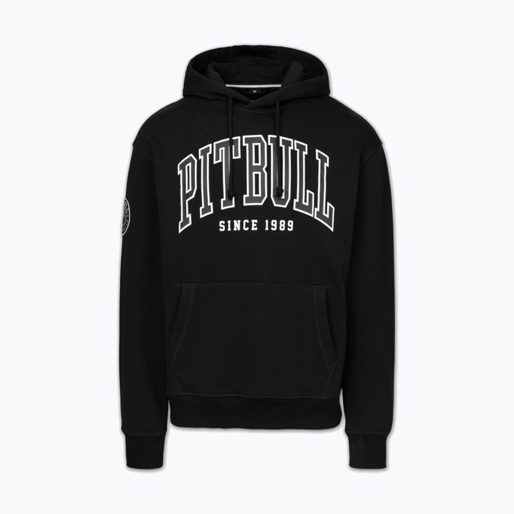 Толстовка мужская Pitbull Badger Hooded black
