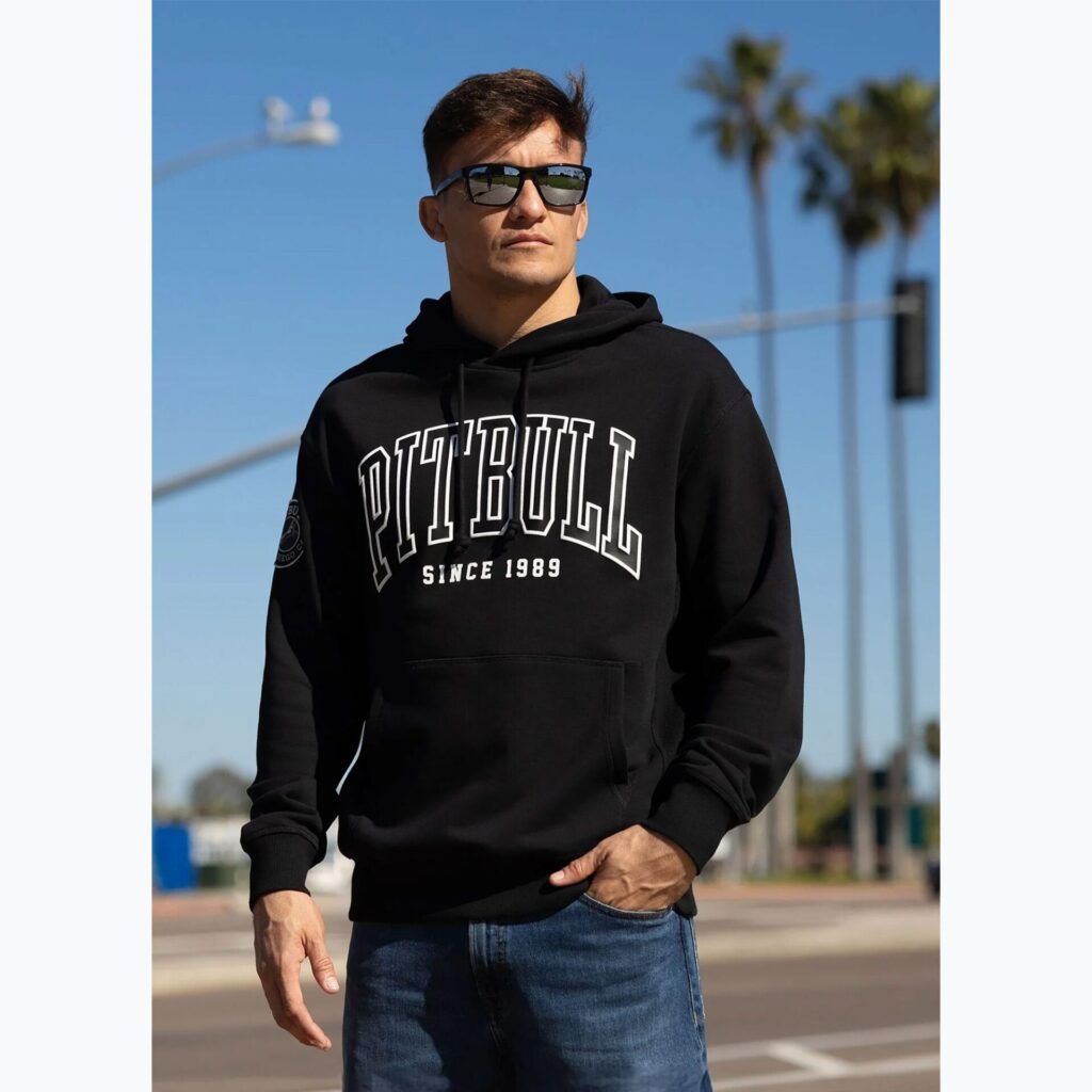 Толстовка мужская Pitbull Badger Hooded black