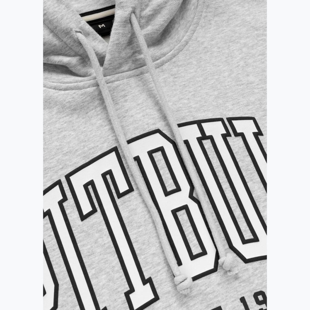 Толстовка мужская Pitbull Badger Hooded grey/melange