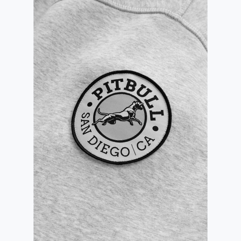 Толстовка мужская Pitbull Badger Hooded grey/melange