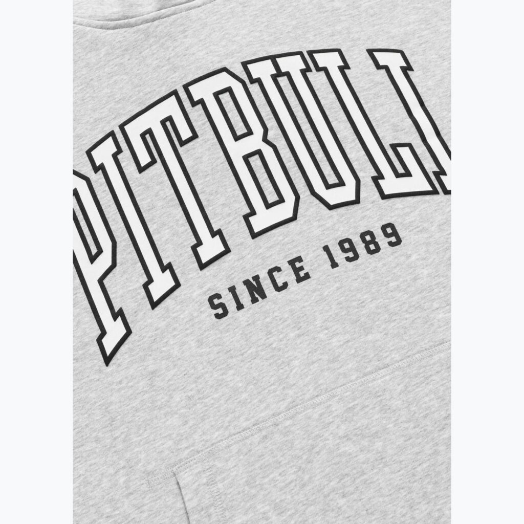 Толстовка мужская Pitbull Badger Hooded grey/melange