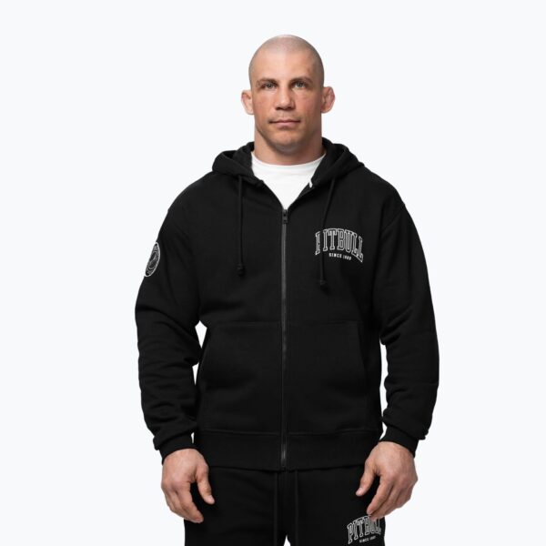 Толстовка мужская Pitbull Badger Hooded Zip black