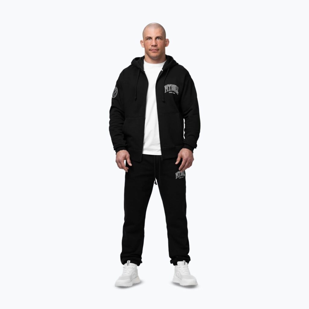 Толстовка мужская Pitbull Badger Hooded Zip black