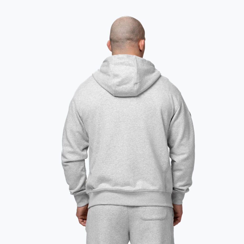 Толстовка мужская Pitbull Badger Hooded Zip grey/melange