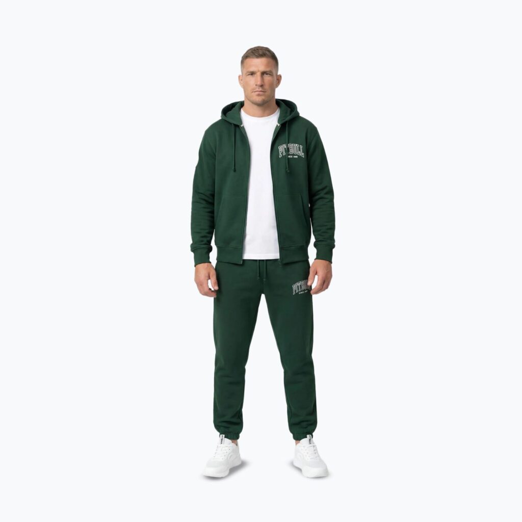 Толстовка мужская Pitbull Badger Hooded Zip hunter/green