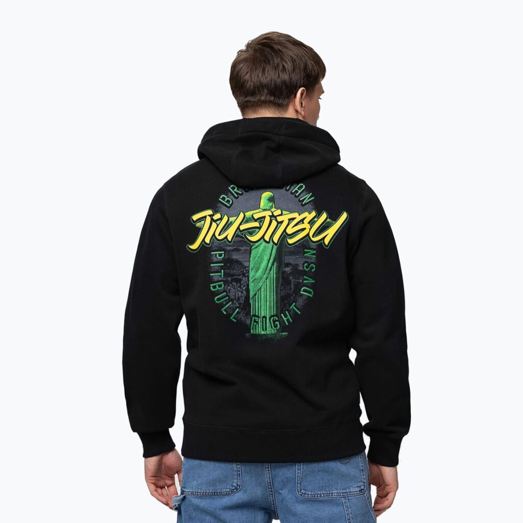 Толстовка мужская Pitbull Bjj Fight Dvsn Hooded black