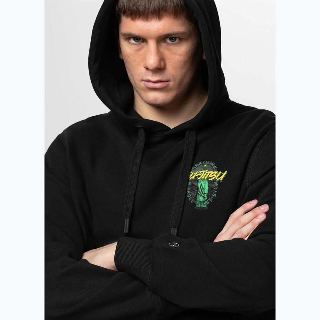 Толстовка мужская Pitbull Bjj Fight Dvsn Hooded black