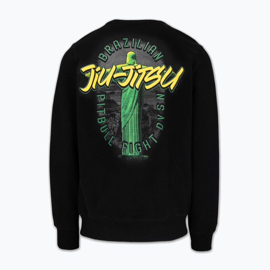 Толстовка мужская Pitbull Crewneck Bjj Fight Dvsn black