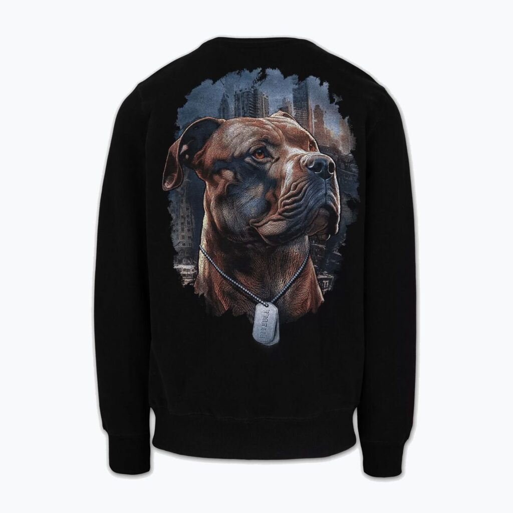 Толстовка мужская Pitbull Crewneck Hero black
