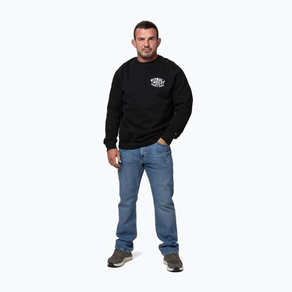 Толстовка мужская Pitbull Crewneck Hero black