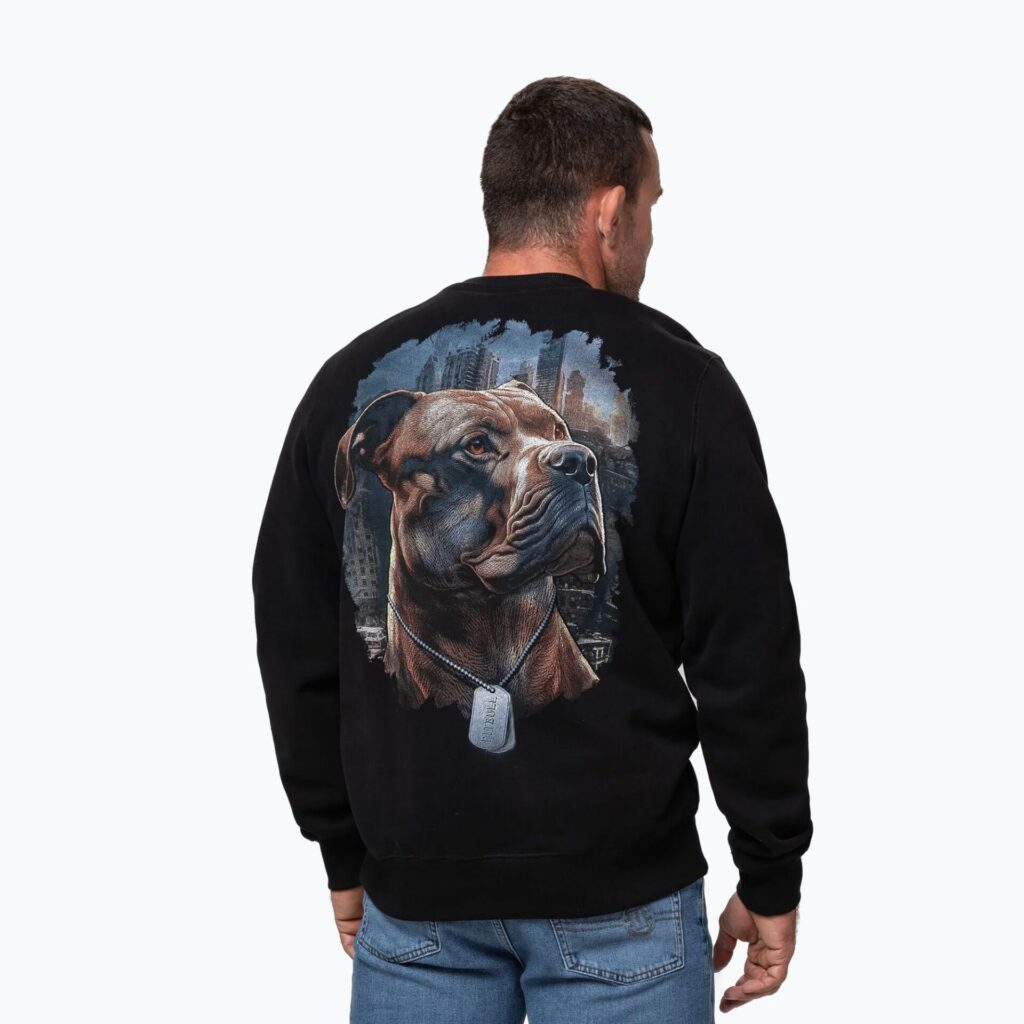 Толстовка мужская Pitbull Crewneck Hero black