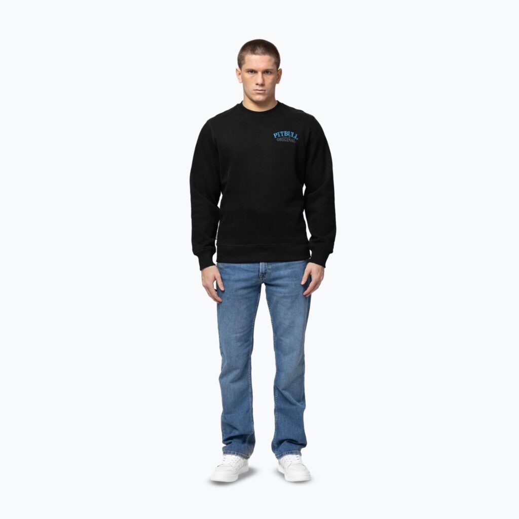 Толстовка мужская Pitbull Crewneck Midnight black