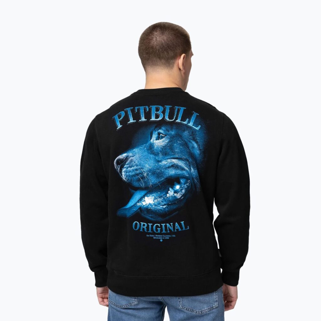 Толстовка мужская Pitbull Crewneck Midnight black