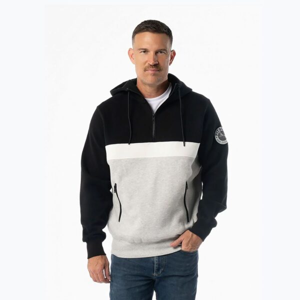 Толстовка мужская Pitbull Gibson Hooded black/grey melange