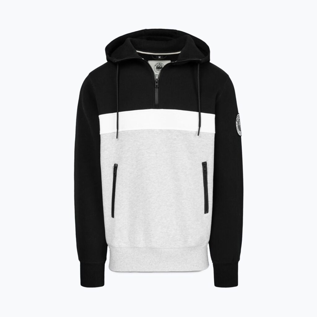 Толстовка мужская Pitbull Gibson Hooded black/grey melange