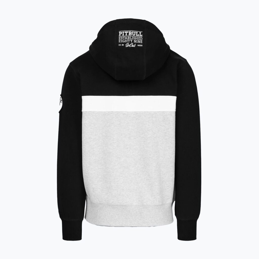 Толстовка мужская Pitbull Gibson Hooded black/grey melange