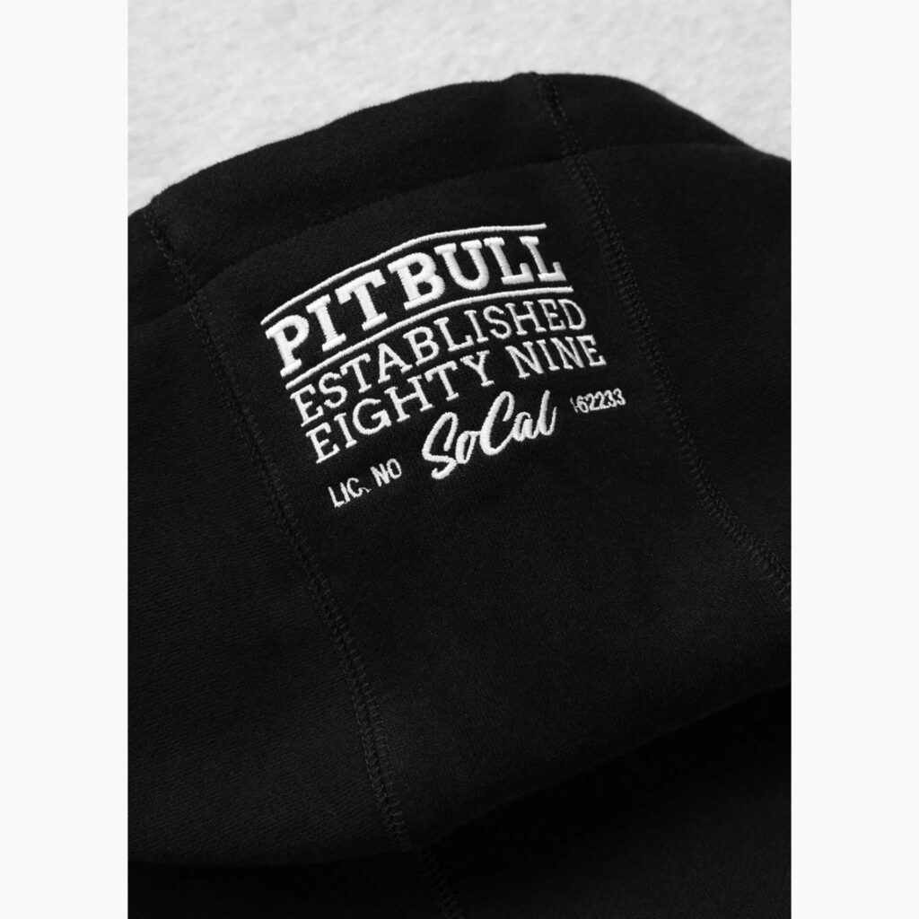 Толстовка мужская Pitbull Gibson Hooded black/grey melange