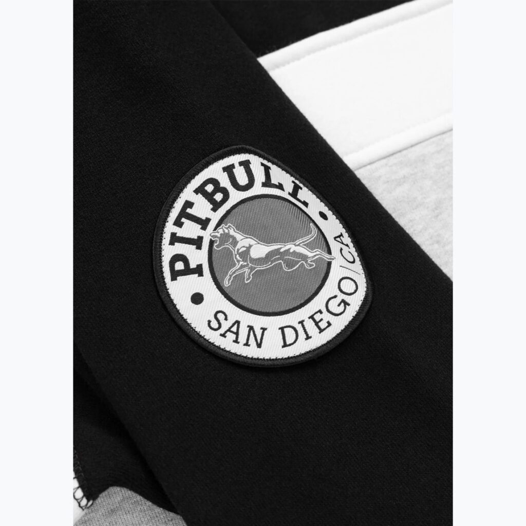 Толстовка мужская Pitbull Gibson Hooded black/grey melange