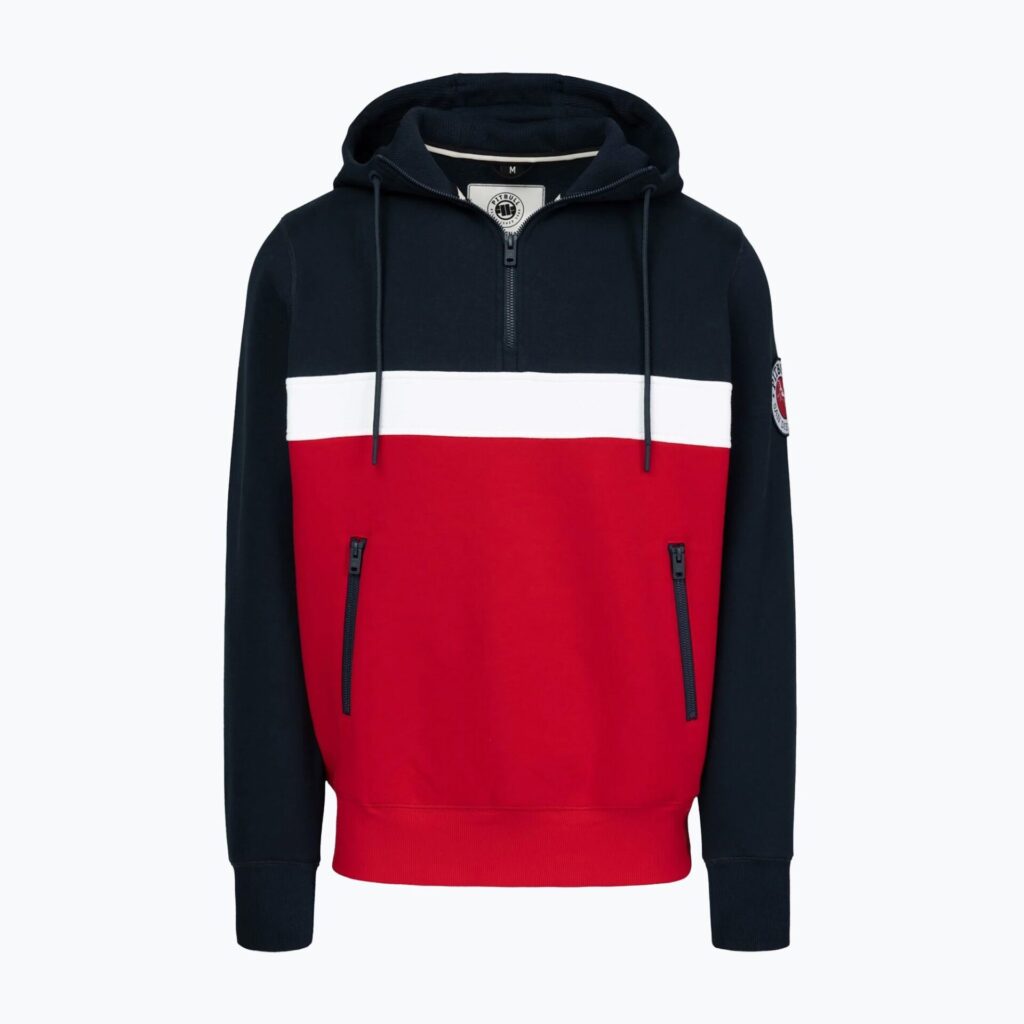 Толстовка мужская Pitbull Gibson Hooded dark navy/red