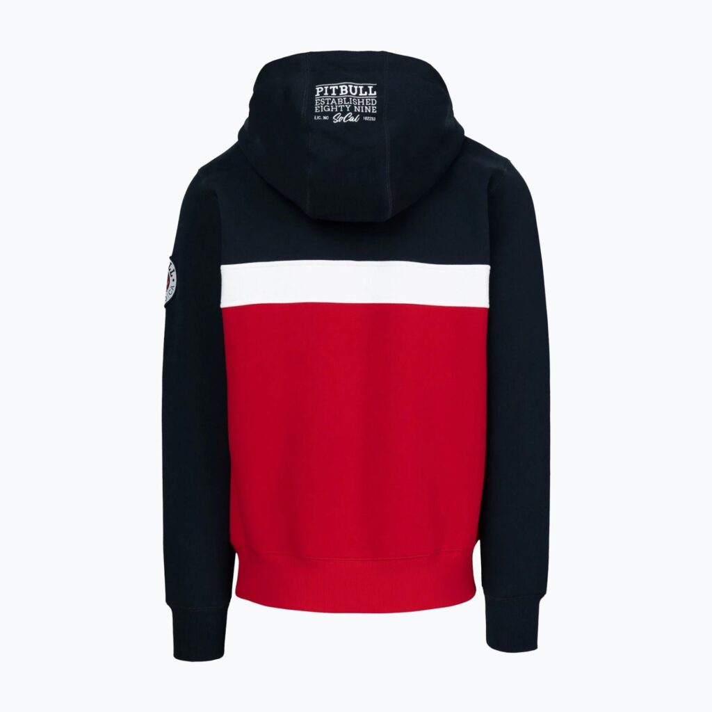 Толстовка мужская Pitbull Gibson Hooded dark navy/red