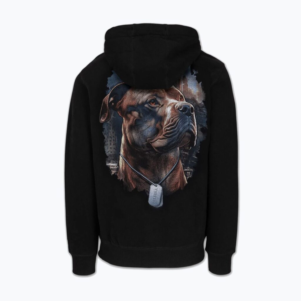 Толстовка мужская Pitbull Hero Hooded black