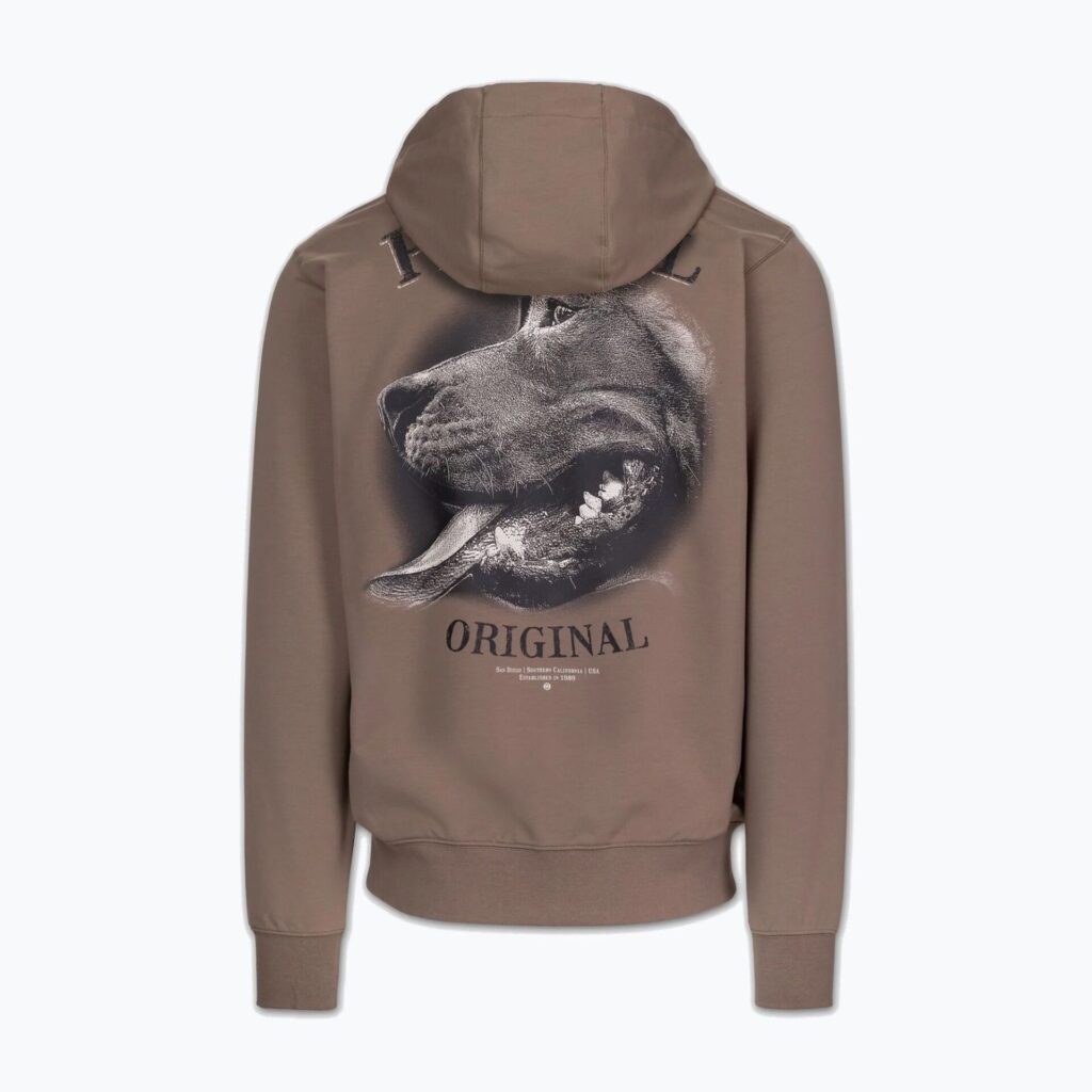 Толстовка мужская Pitbull Midnight Hooded brown savana