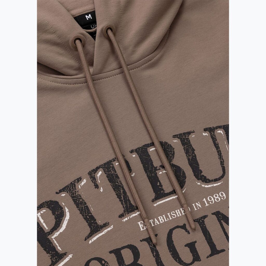 Толстовка мужская Pitbull Midnight Hooded brown savana