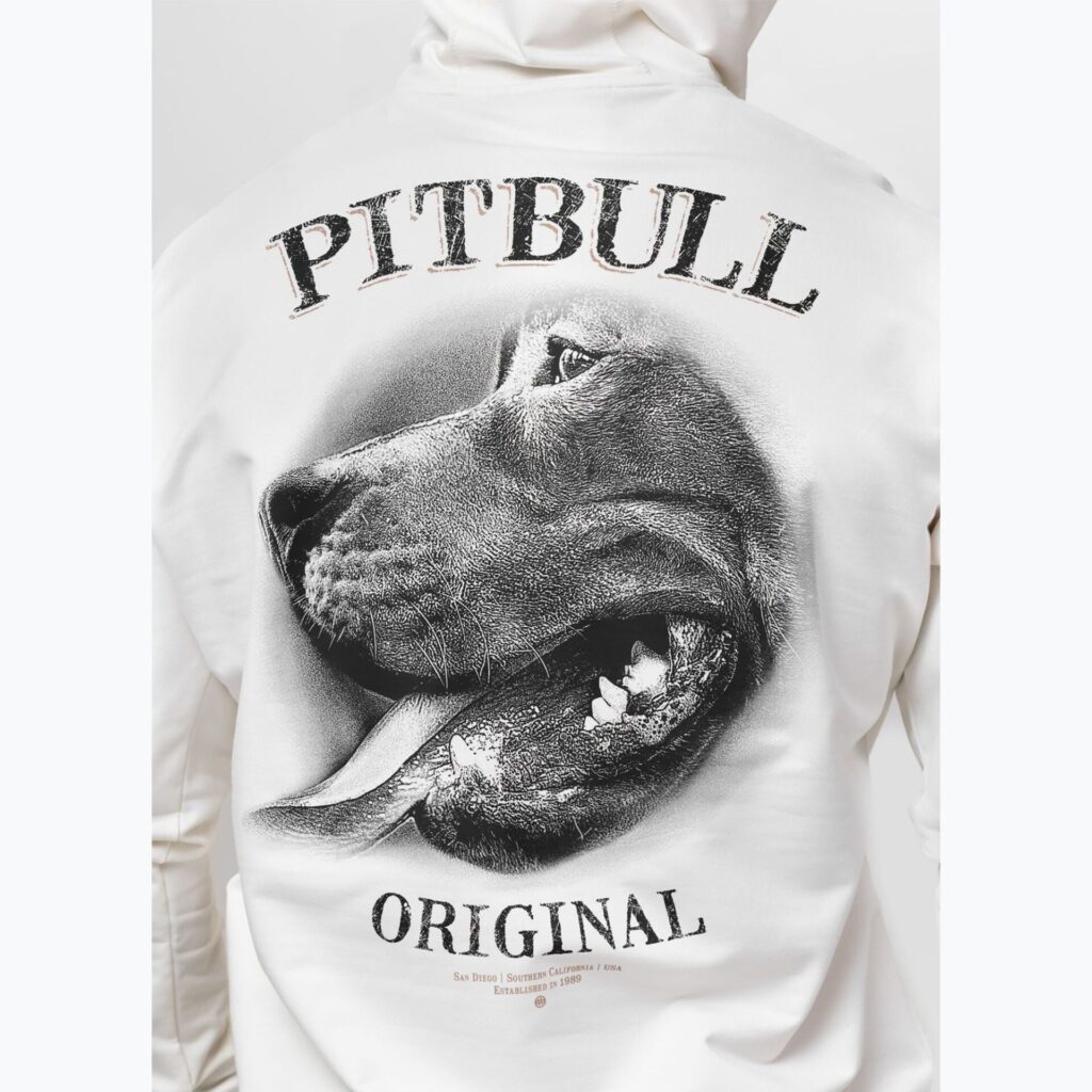Толстовка мужская Pitbull Midnight Hooded off white